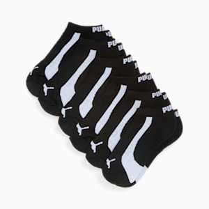 Chaussettes courtes mi-tissu bouclette Femme (6 paires), BLACK, extralarge